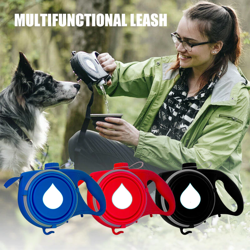 Must-Have Dog Walking Essentials: Stay Prepared with Multifunctional Leash, Water &amp; Waste Bags