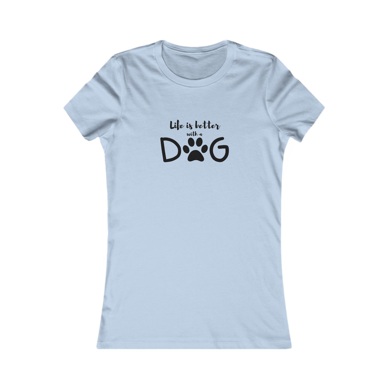 Life is Better with a Dog T-Shirt by Bella+Canvas