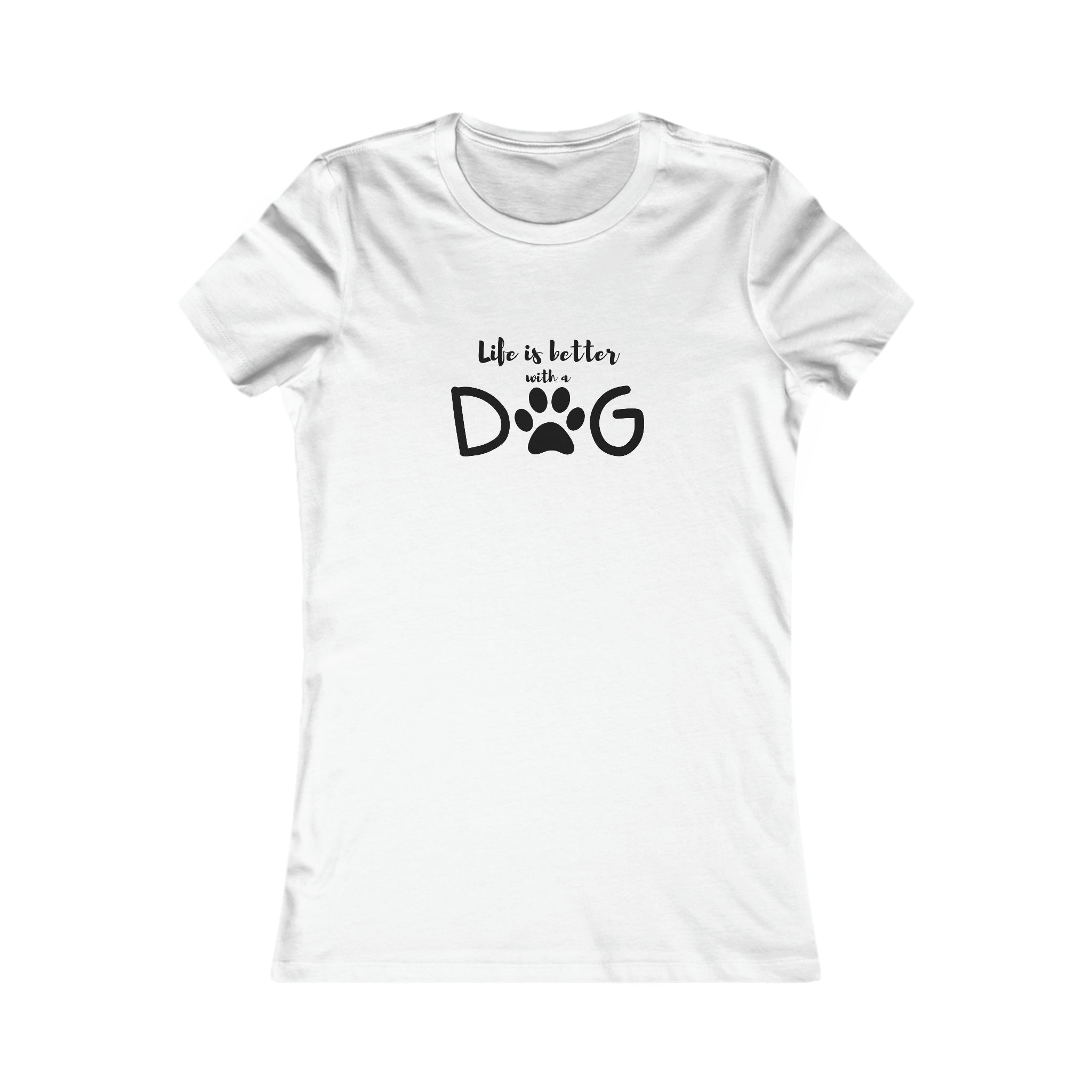 Life is Better with a Dog T-Shirt by Bella+Canvas