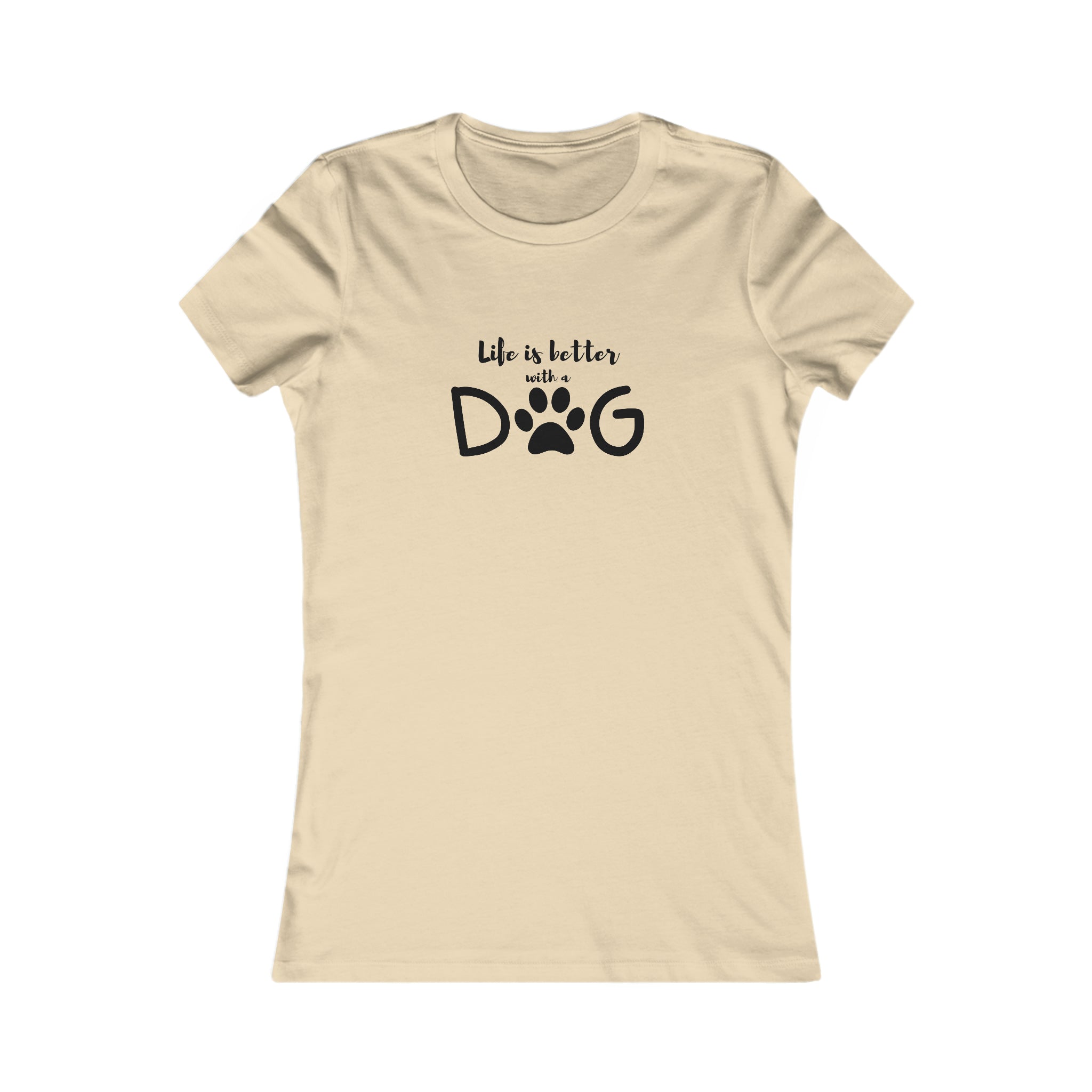 Life is Better with a Dog T-Shirt by Bella+Canvas