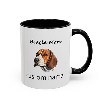 Personalized Custom Beagle Mug 11oz Ceramic – Multi-Color Coffee Mug for Dog Lovers, Special Holiday Gifts