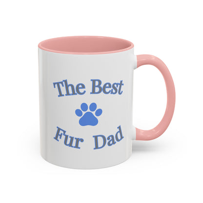 The Best Fur Dad Classic Coffee Mug, Gift for Him, Fathers Day, Fun Gift for Dad, Coffee Lover, Dog Lover Mug