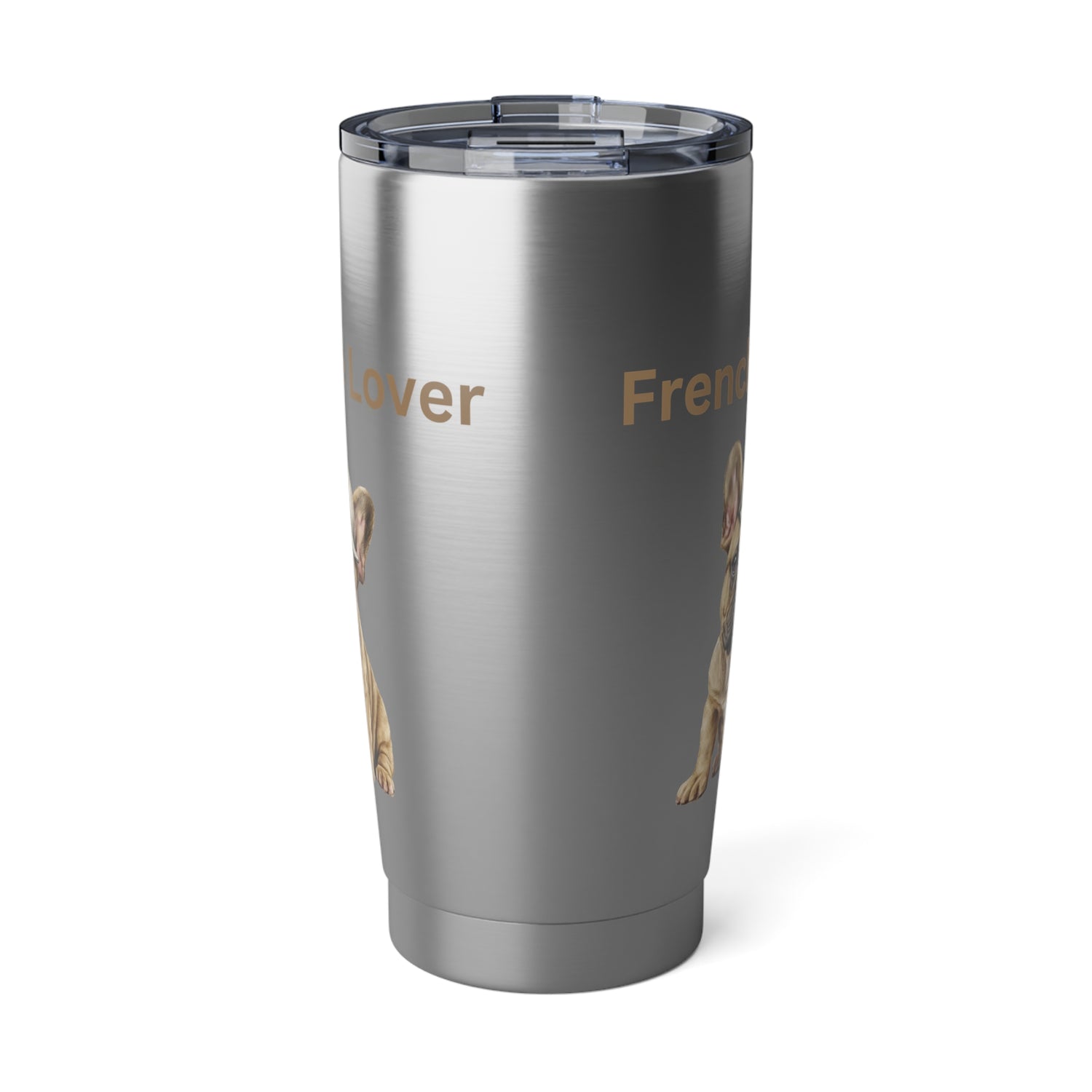 Frenchie Lover Tumbler with Baseball Hat 20oz Stainless Steel Travel Mug for Hot and Cold Drinks