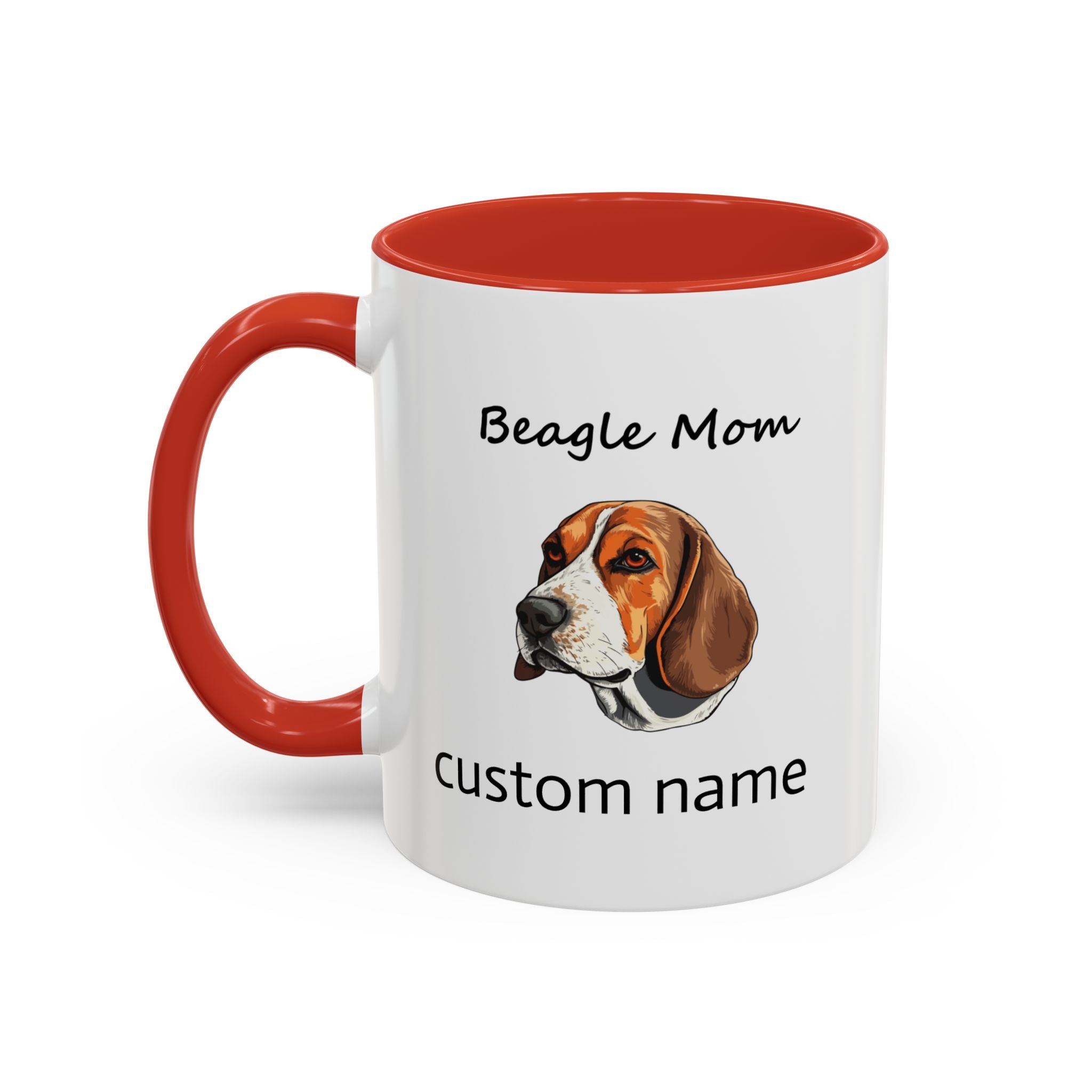 Personalized Custom Beagle Mug 11oz Ceramic – Multi-Color Coffee Mug for Dog Lovers, Special Holiday Gifts