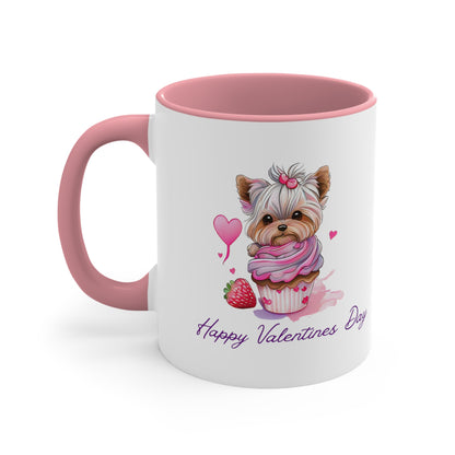 Happy Valentines Day Corgi Coffee Mug, 11oz Multi Colors