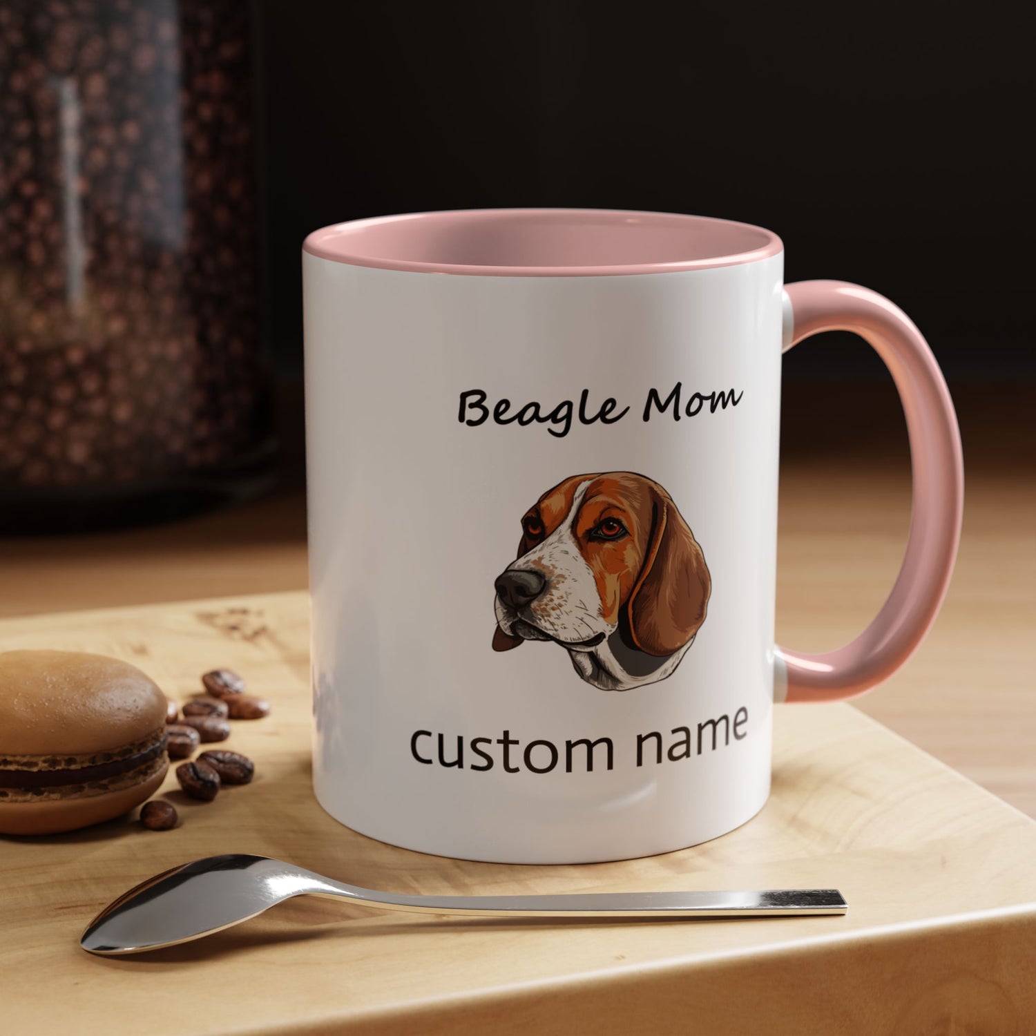 Personalized Custom Beagle Mug 11oz Ceramic – Multi-Color Coffee Mug for Dog Lovers, Special Holiday Gifts