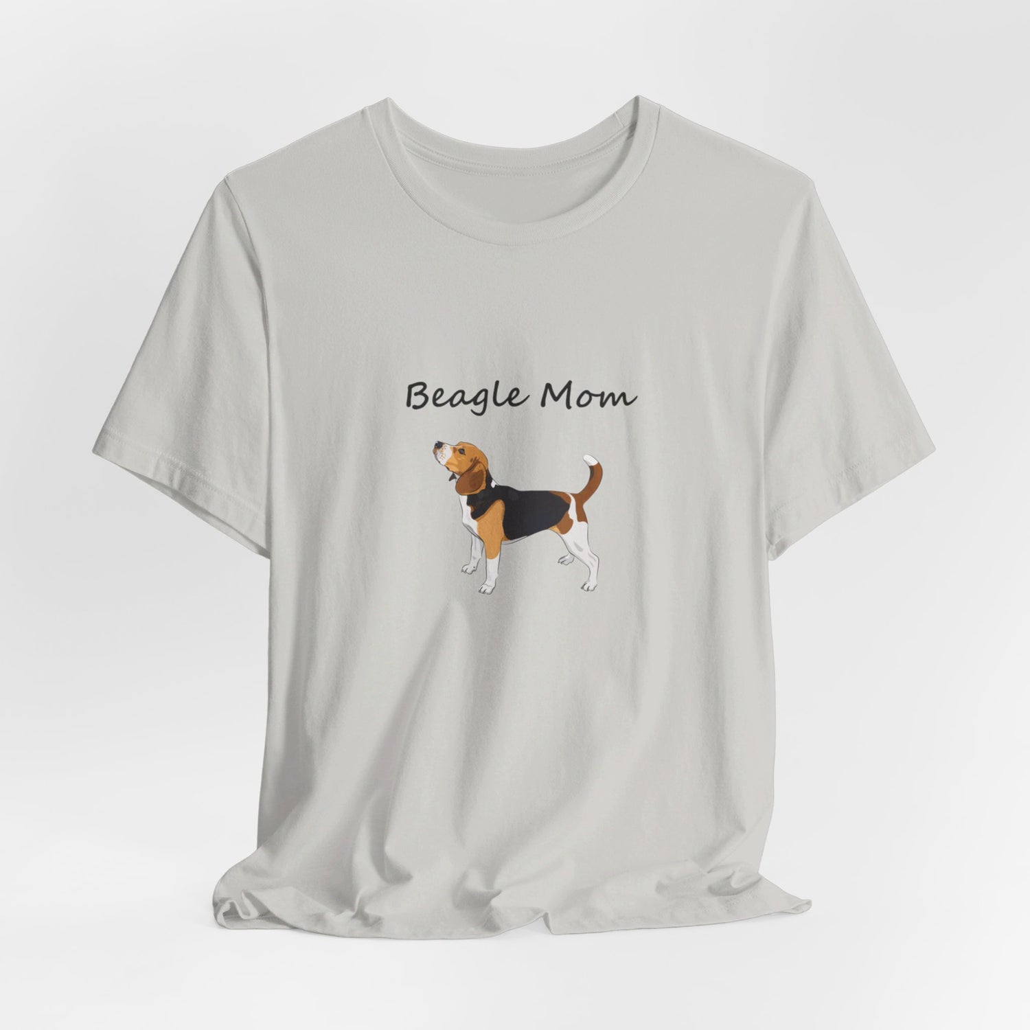 Beagle Mom Short Sleeve Tee, Gift for Her, Bella Canvas 3001, Dog Mom Shirt, Dog Lover Gift, Birthday Gift, Dog Mom Gift, Pet Owner Shirt