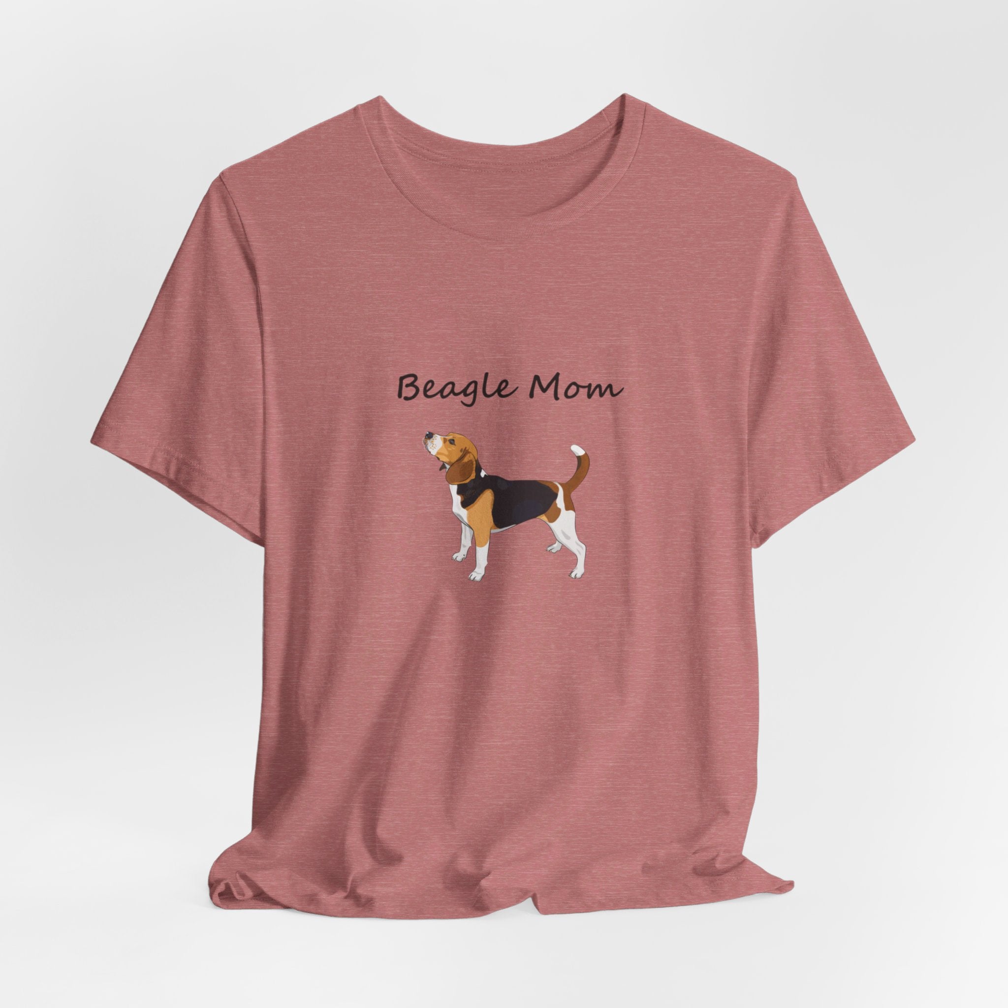 Beagle Mom Short Sleeve Tee, Gift for Her, Bella Canvas 3001, Dog Mom Shirt, Dog Lover Gift, Birthday Gift, Dog Mom Gift, Pet Owner Shirt