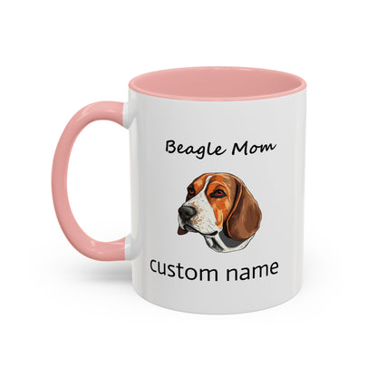 Personalized Custom Beagle Mug 11oz Ceramic – Multi-Color Coffee Mug for Dog Lovers, Special Holiday Gifts