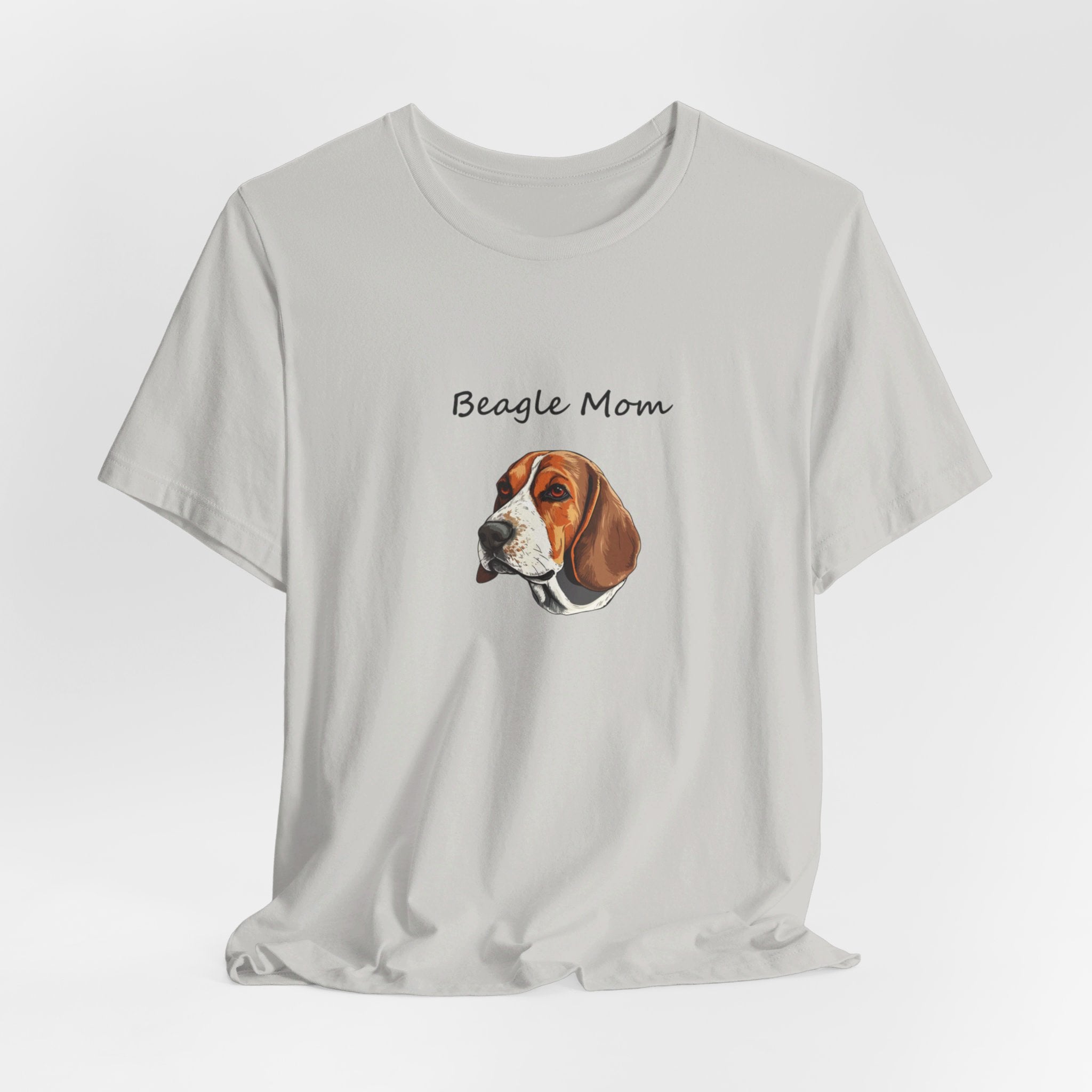 Beagle Headshot Dog Mom Unisex Jersey Tee | Bella Canvas Dog Lover Gift – Perfect Birthday Gift for Her