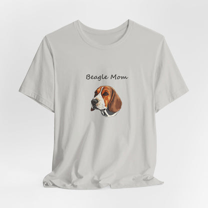 Beagle Headshot Dog Mom Unisex Jersey Tee | Bella Canvas Dog Lover Gift – Perfect Birthday Gift for Her