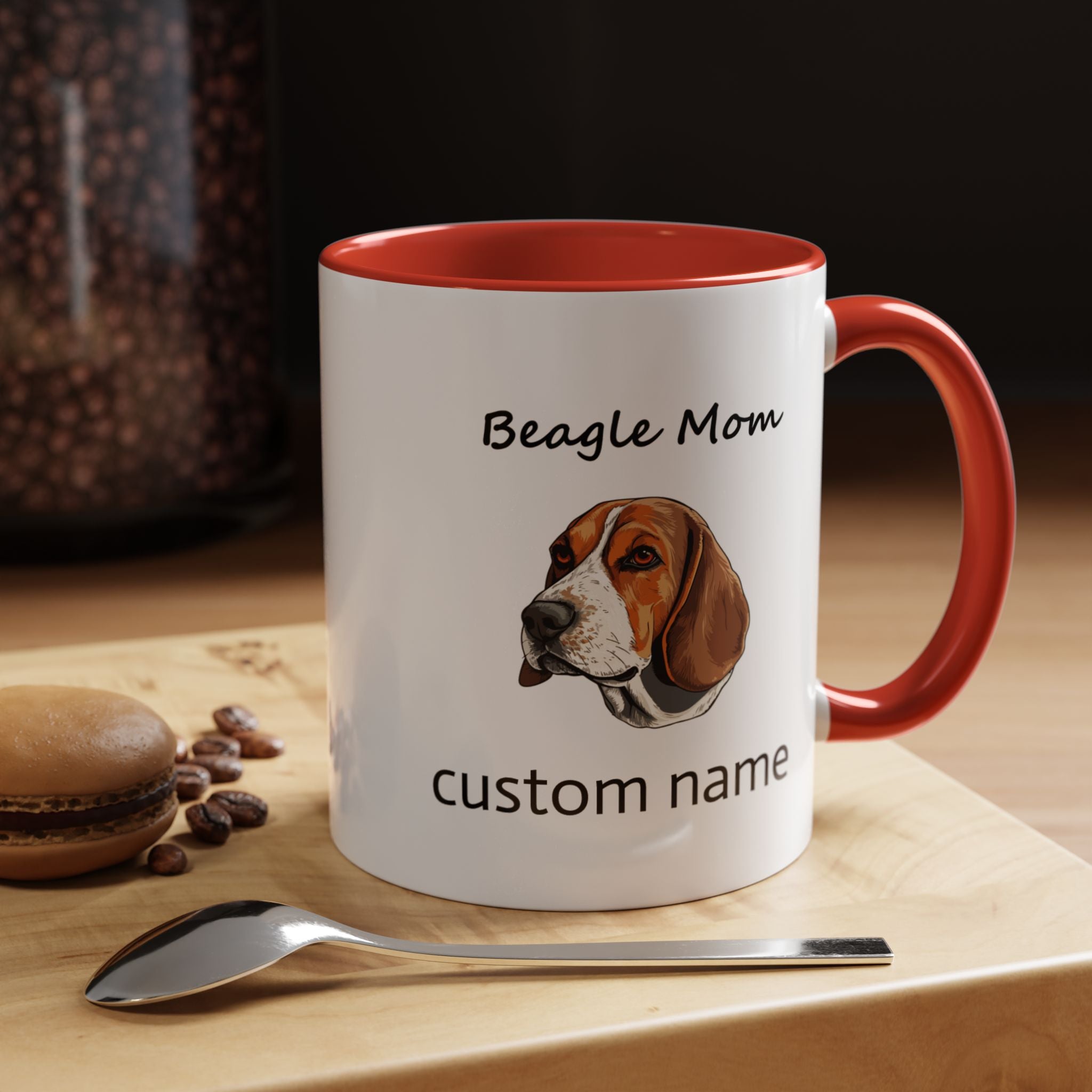 Personalized Custom Beagle Mug 11oz Ceramic – Multi-Color Coffee Mug for Dog Lovers, Special Holiday Gifts