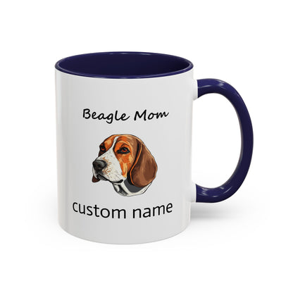 Personalized Custom Beagle Mug 11oz Ceramic – Multi-Color Coffee Mug for Dog Lovers, Special Holiday Gifts