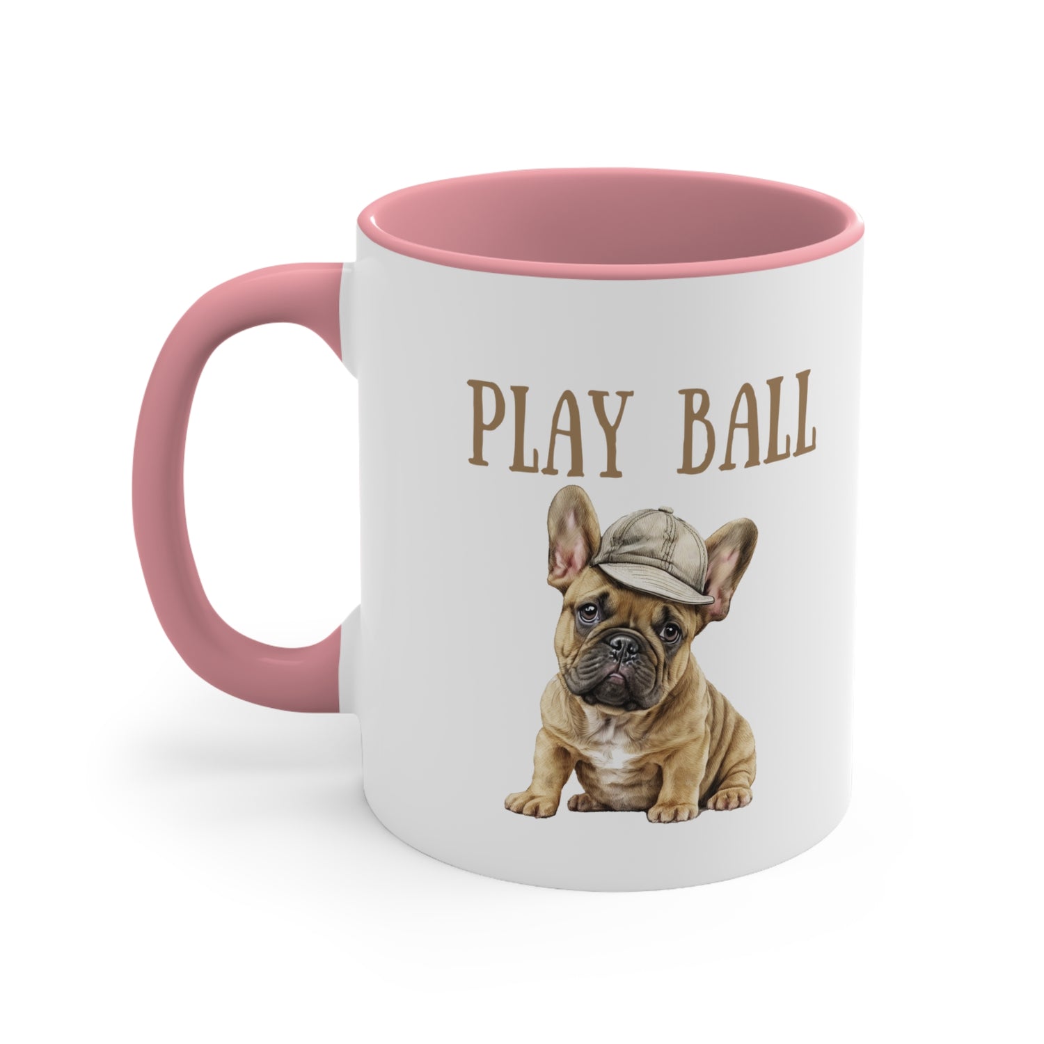 Play Ball with Frenchie Lover Multi-Color Coffee Mug for Dog Lovers