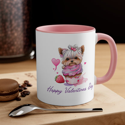 Happy Valentines Day Corgi Coffee Mug, 11oz Multi Colors