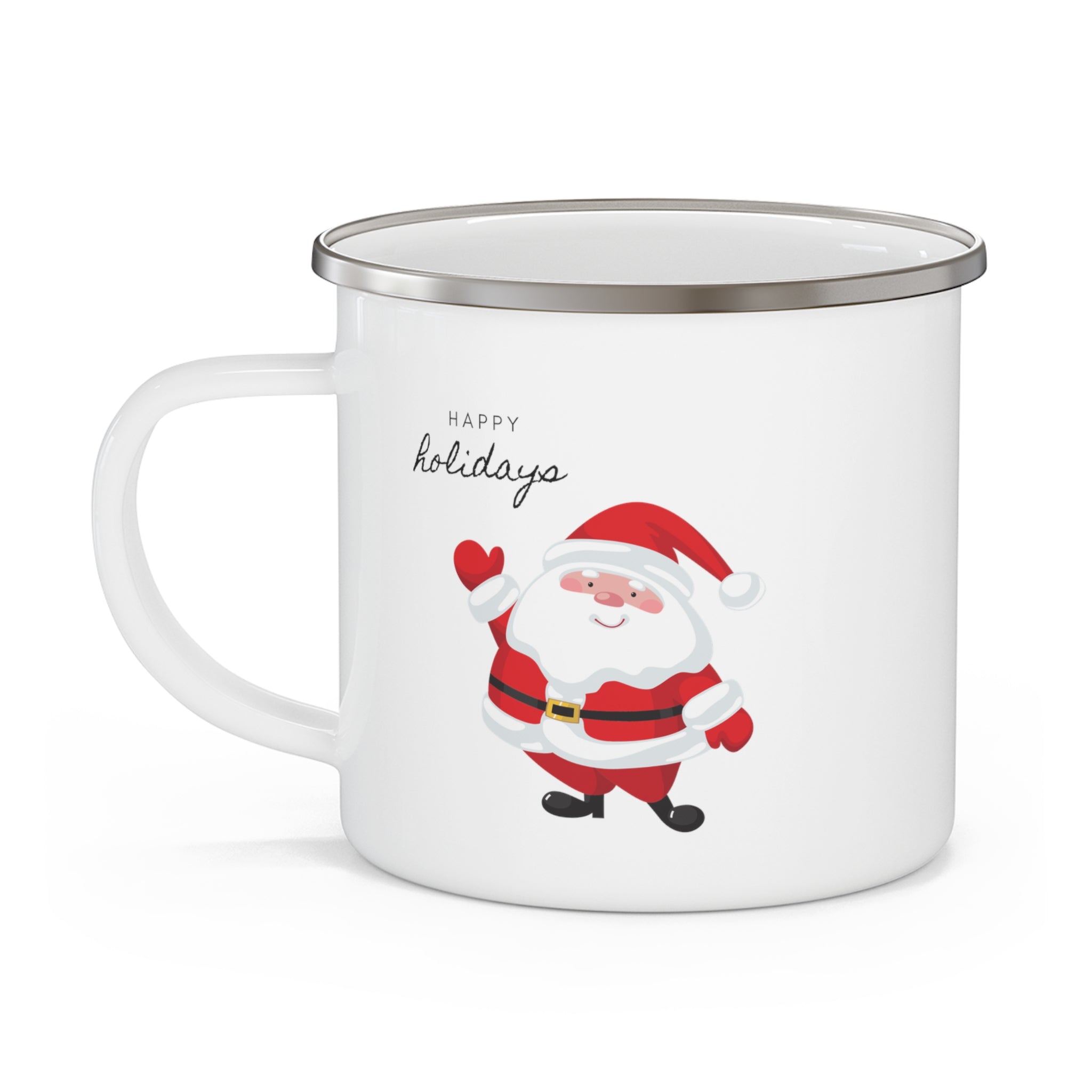 Happy Holiays Santa Hot Cocoa Mug