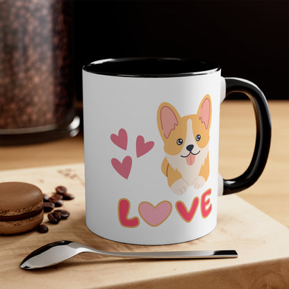 Valentines Love Corgi Coffee Mug