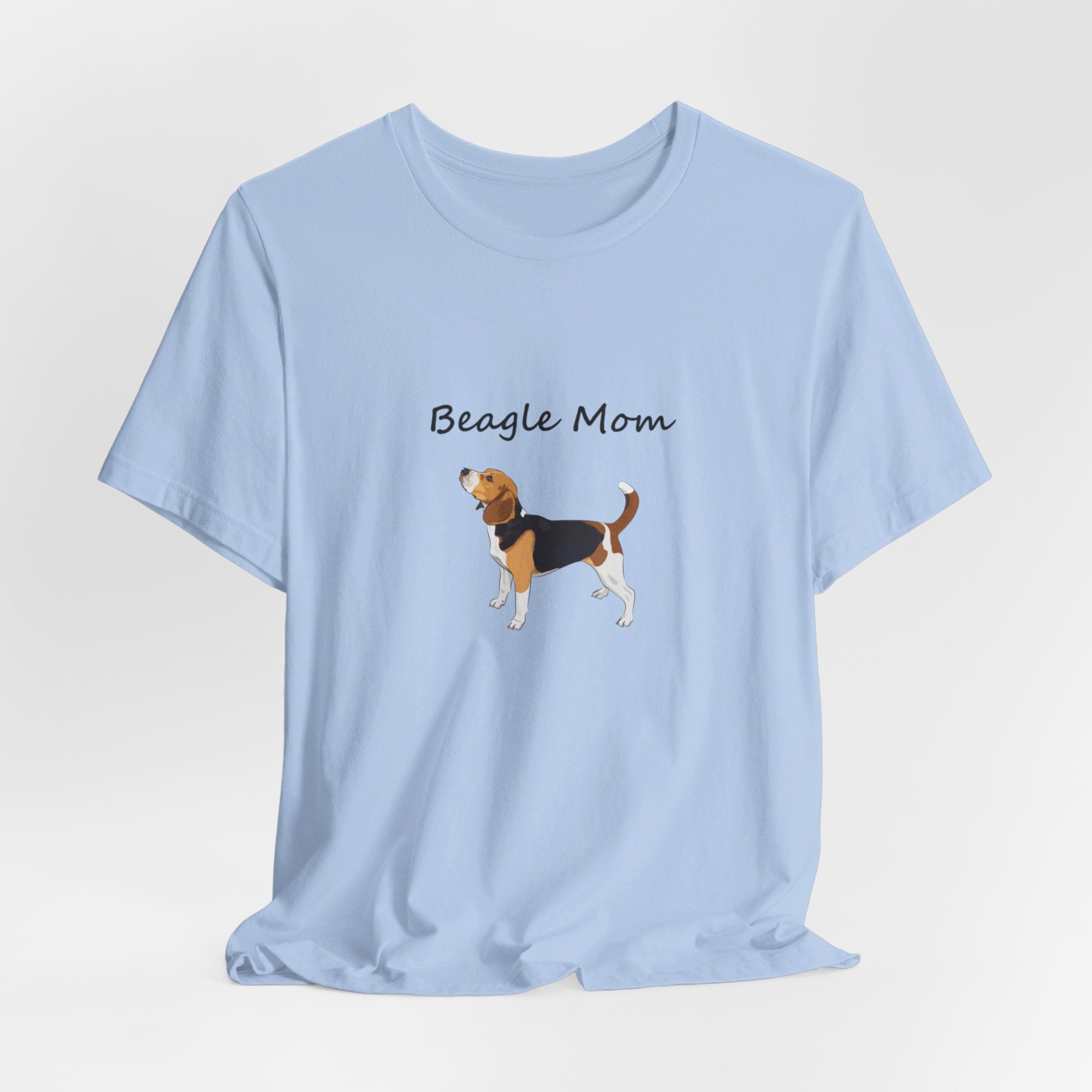 Beagle Mom Short Sleeve Tee, Gift for Her, Bella Canvas 3001, Dog Mom Shirt, Dog Lover Gift, Birthday Gift, Dog Mom Gift, Pet Owner Shirt