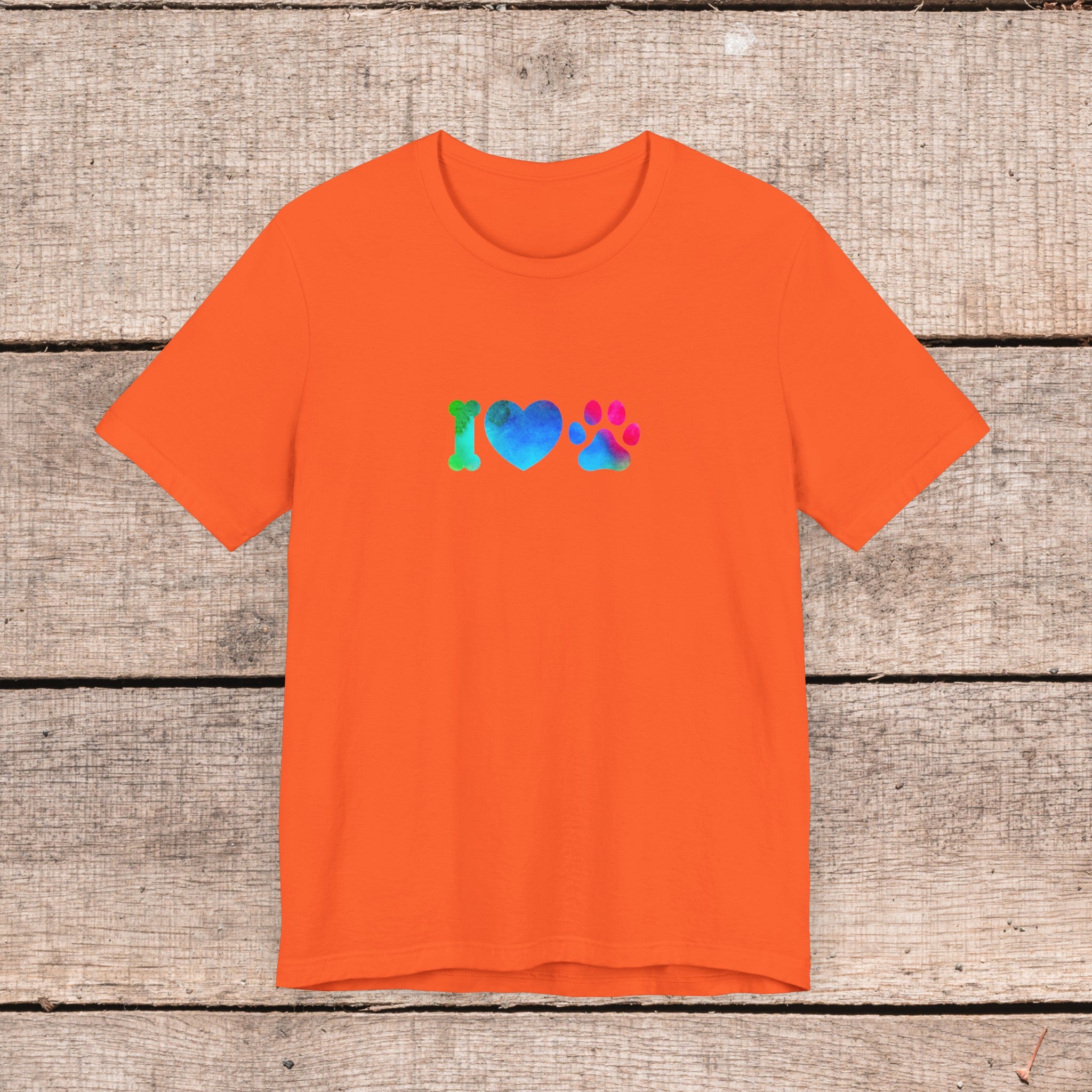 I Love My Dog with Hearts-- Comfy Womens Bella+Canvas Style Tee-- Gift for Her, Dog Mom Gift, Custom Dog Shirt