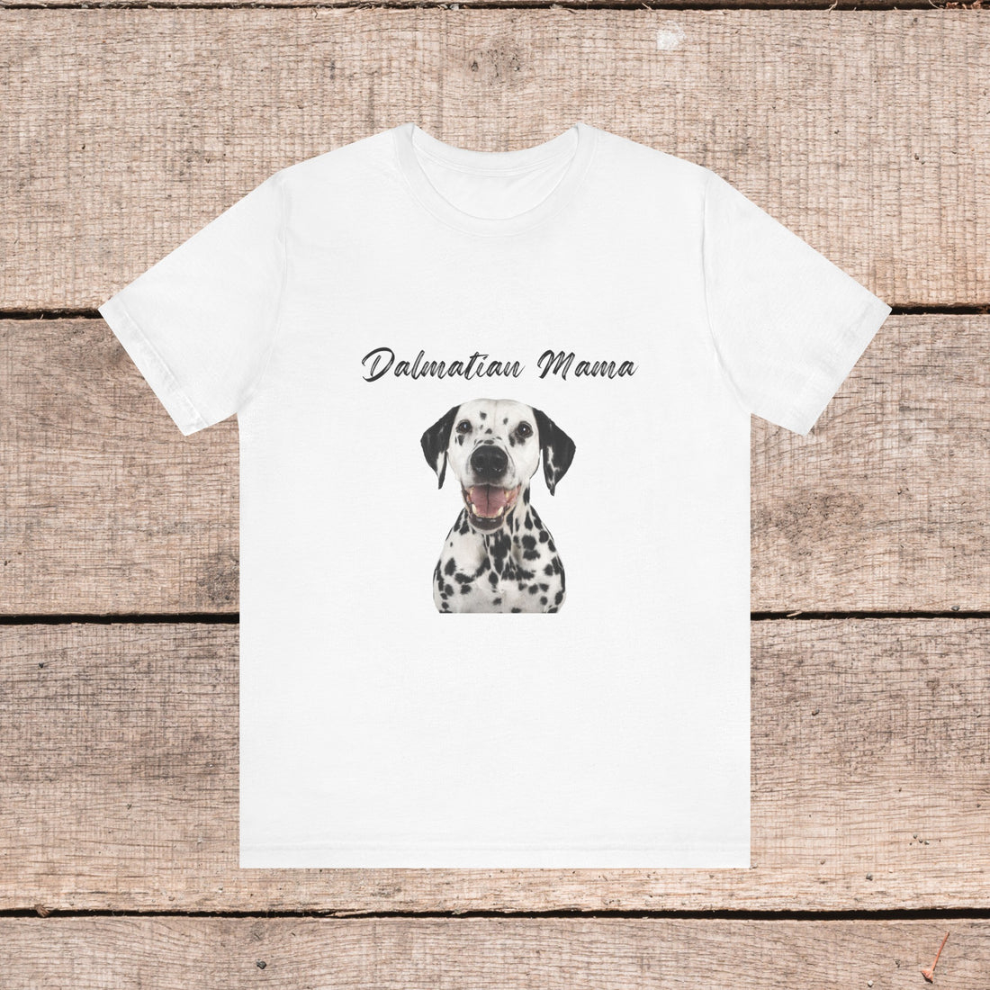 Dalmatian Mama Dog Lover T-shirt on Comfy Bella+Canvas Style Women&