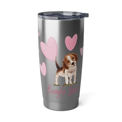 Beagle Love 20oz Metal Tumbler for Hot and Cold Drinks