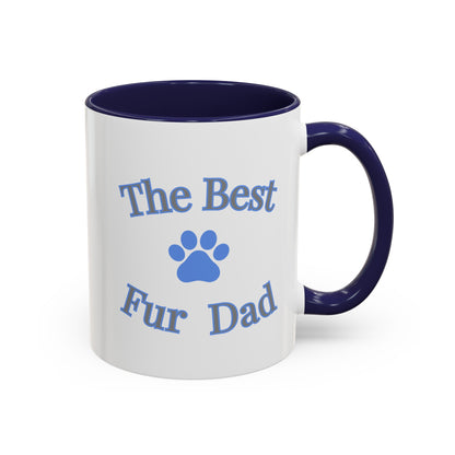 The Best Fur Dad Classic Coffee Mug, Gift for Him, Fathers Day, Fun Gift for Dad, Coffee Lover, Dog Lover Mug