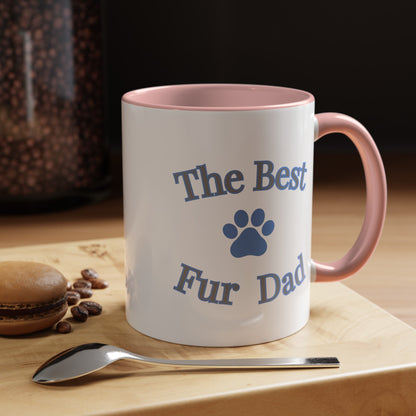 The Best Fur Dad Classic Coffee Mug, Gift for Him, Fathers Day, Fun Gift for Dad, Coffee Lover, Dog Lover Mug