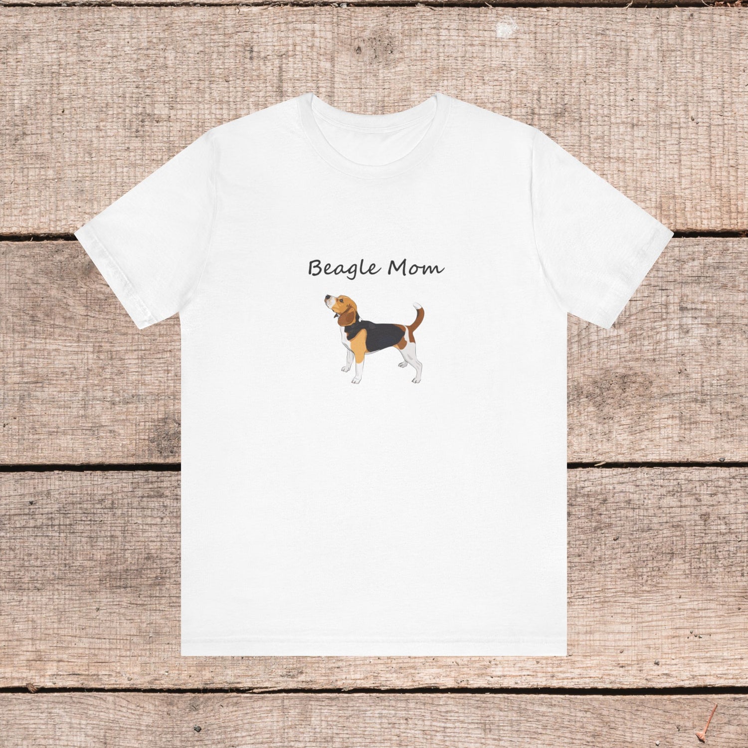 Beagle Mom Short Sleeve Tee, Gift for Her, Bella Canvas 3001, Dog Mom Shirt, Dog Lover Gift, Birthday Gift, Dog Mom Gift, Pet Owner Shirt