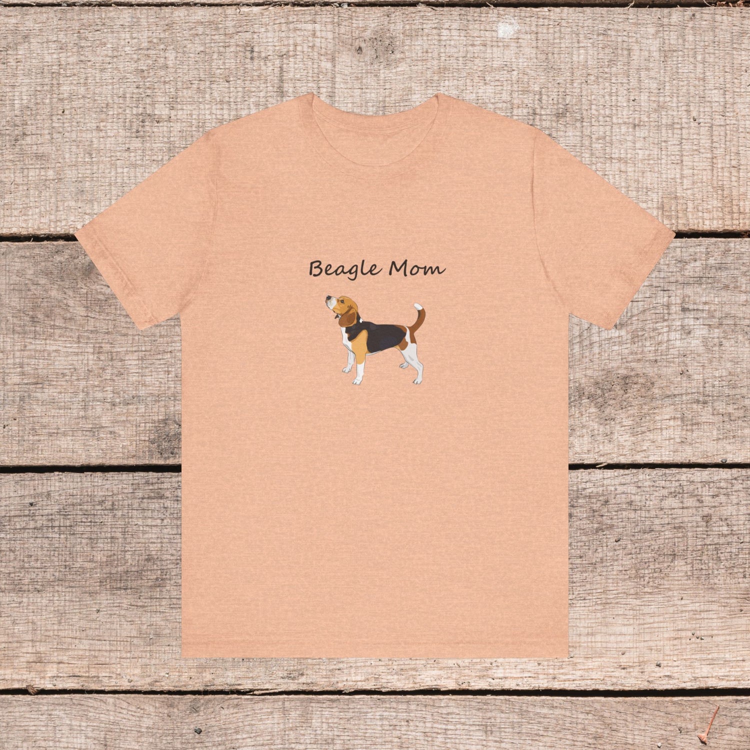 Beagle Mom Short Sleeve Tee, Gift for Her, Bella Canvas 3001, Dog Mom Shirt, Dog Lover Gift, Birthday Gift, Dog Mom Gift, Pet Owner Shirt