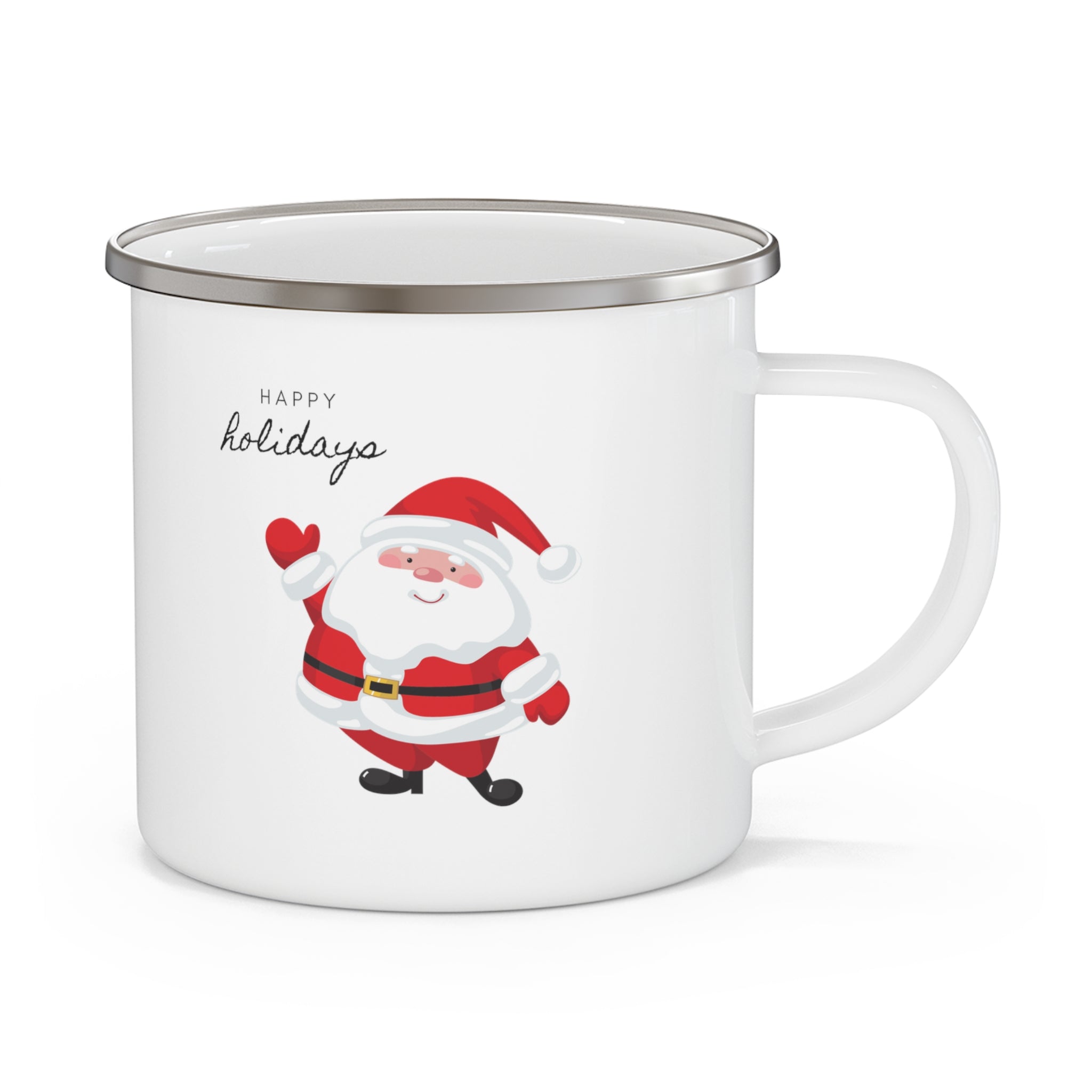 Happy Holiays Santa Hot Cocoa Mug