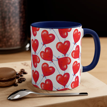 Happy Hearts Custom Coffee Mug 11oz