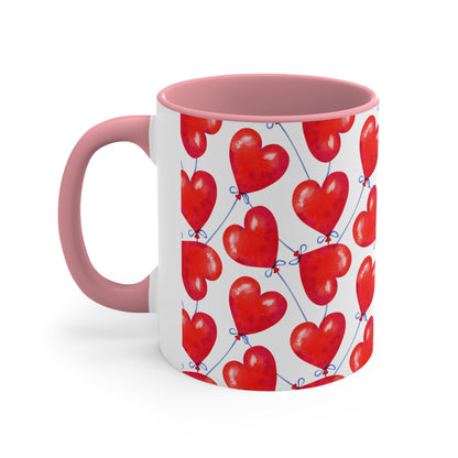 Happy Hearts Custom Coffee Mug 11oz