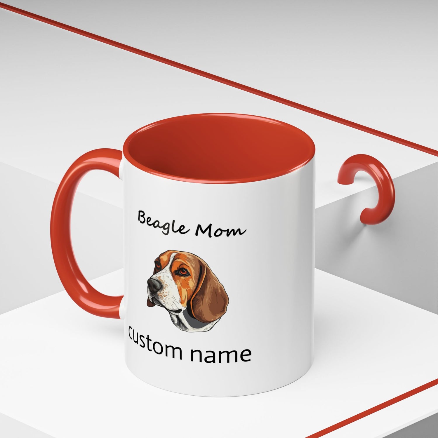 Personalized Custom Beagle Mug 11oz Ceramic – Multi-Color Coffee Mug for Dog Lovers, Special Holiday Gifts