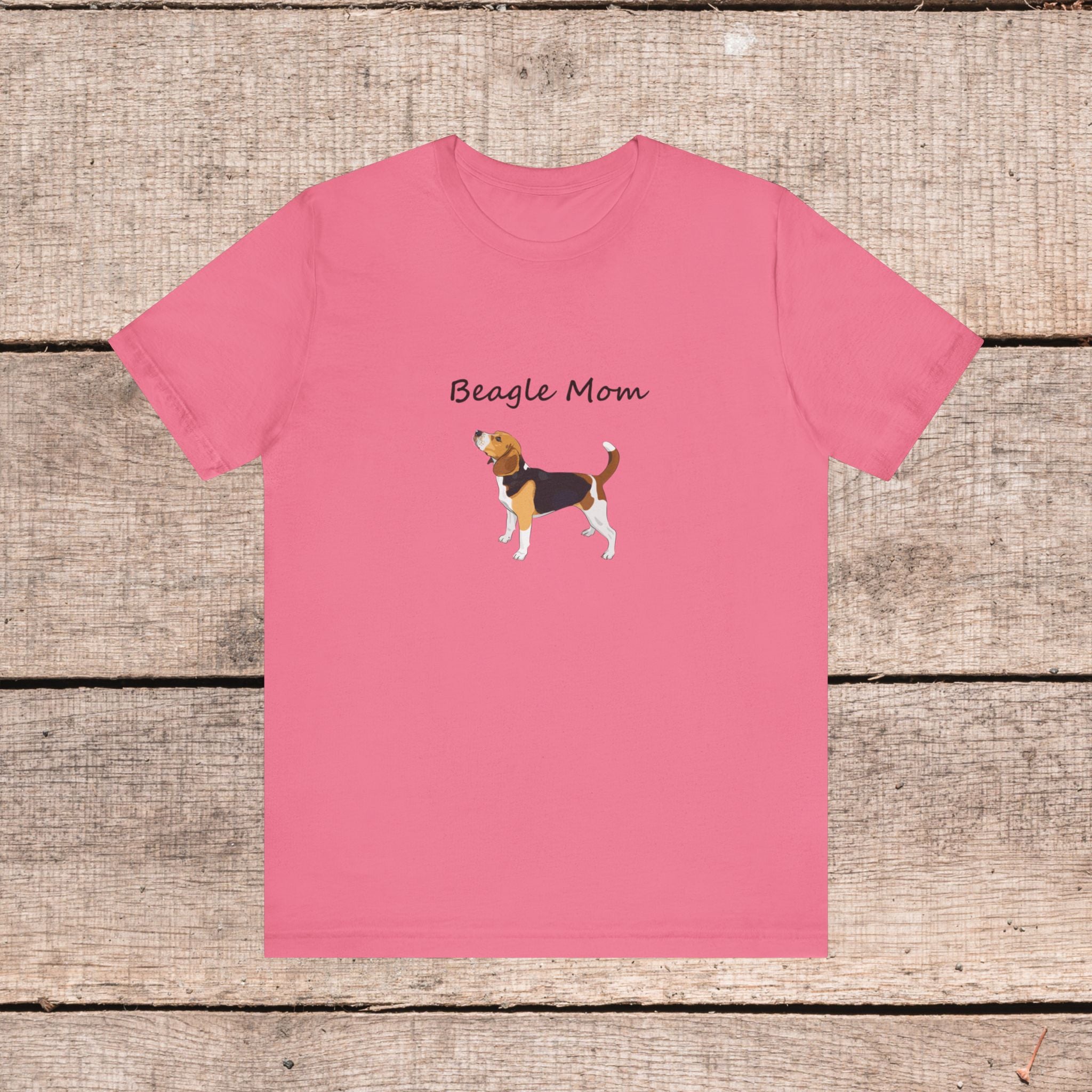 Beagle Mom Short Sleeve Tee, Gift for Her, Bella Canvas 3001, Dog Mom Shirt, Dog Lover Gift, Birthday Gift, Dog Mom Gift, Pet Owner Shirt