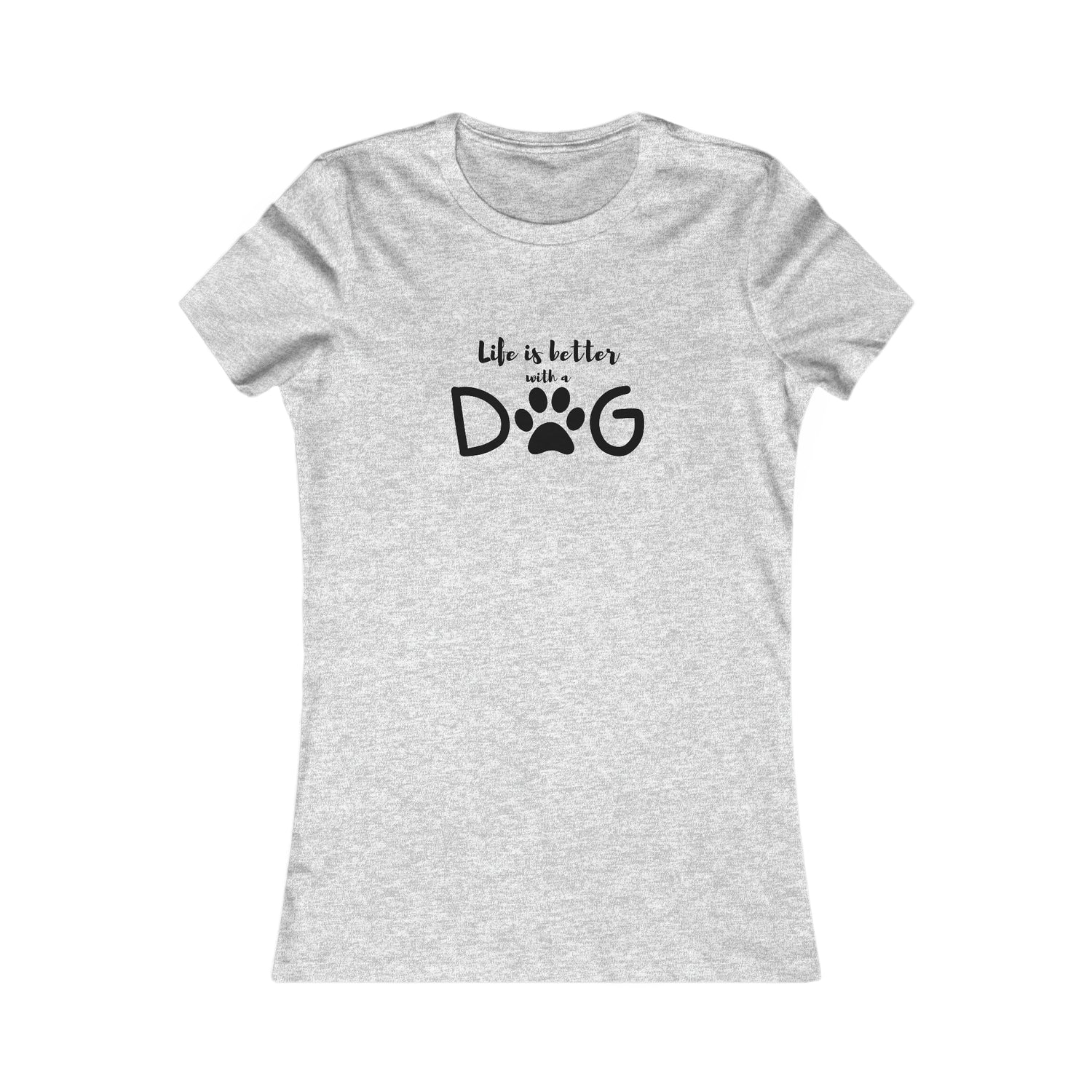 Life is Better with a Dog T-Shirt by Bella+Canvas