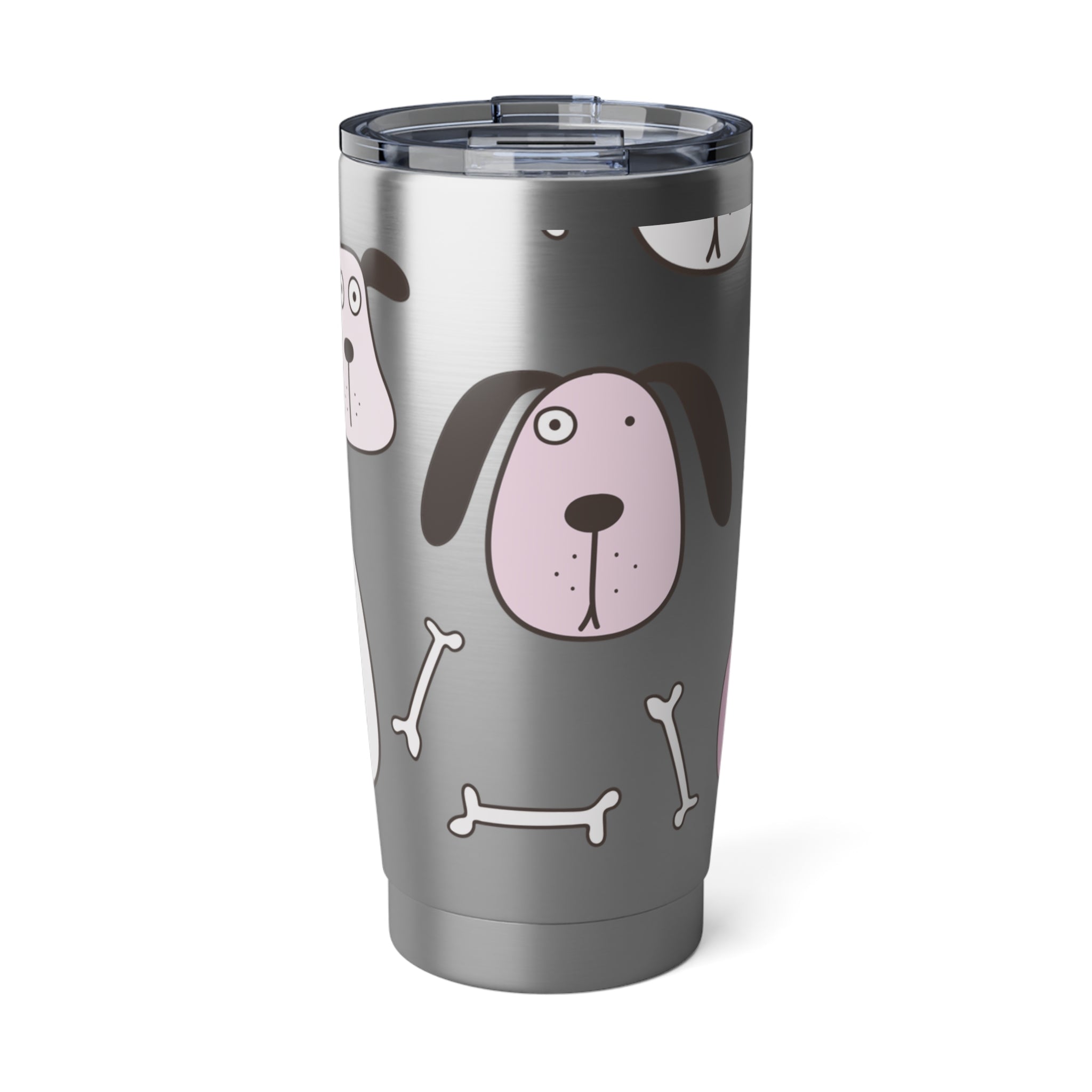 Funny Puppy and Bones Metal Tumbler 20oz Gift for Her Puppy Lover Gift Kids Gift Holiday Gift Idea