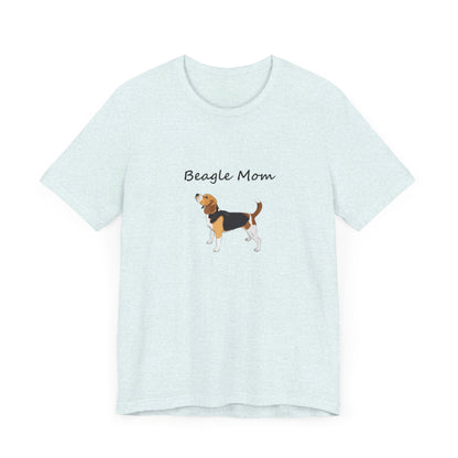 Beagle Mom Short Sleeve Tee, Gift for Her, Bella Canvas 3001, Dog Mom Shirt, Dog Lover Gift, Birthday Gift, Dog Mom Gift, Pet Owner Shirt