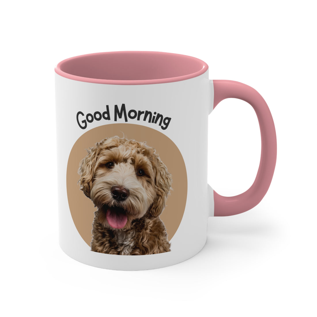 Custom Good Morning Doodle Dog Coffee Mug, 11oz Multi Colors Classic Style Dog Lover Gifts Special Dog Gifts Holiday Gifts Printify