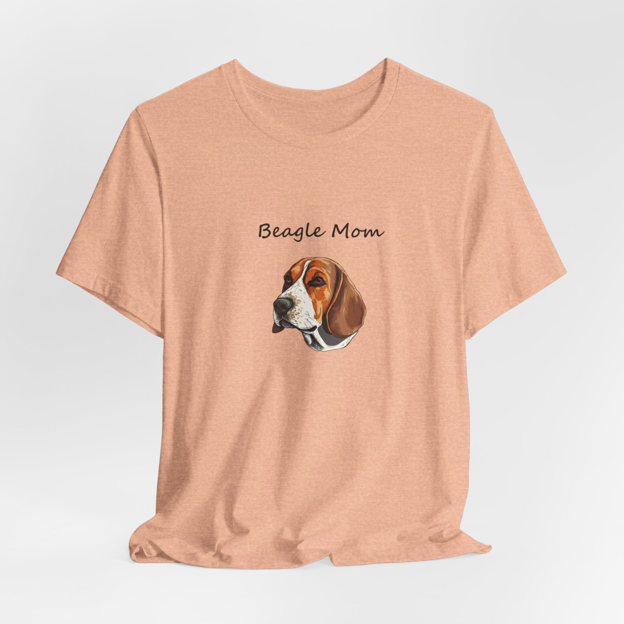 Beagle Headshot Dog Mom Unisex Jersey Tee | Bella Canvas Dog Lover Gift – Perfect Birthday Gift for Her