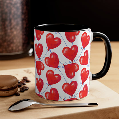 Happy Hearts Custom Coffee Mug 11oz