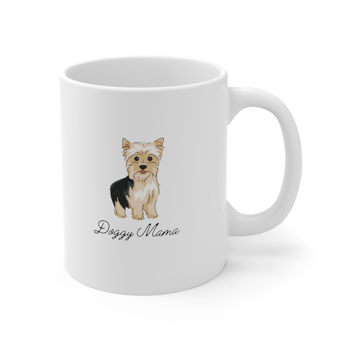 Doggy Mama Coffee Cup- Dog Lover Gifts- Custom Ceramic Mug 11oz Gifts for Dog Moms Unique Gifts Girls and Dogs Animal Lover Printify