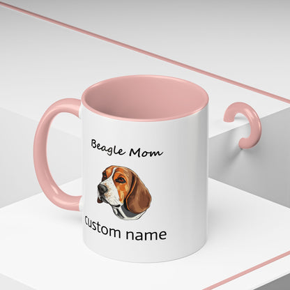 Personalized Custom Beagle Mug 11oz Ceramic – Multi-Color Coffee Mug for Dog Lovers, Special Holiday Gifts