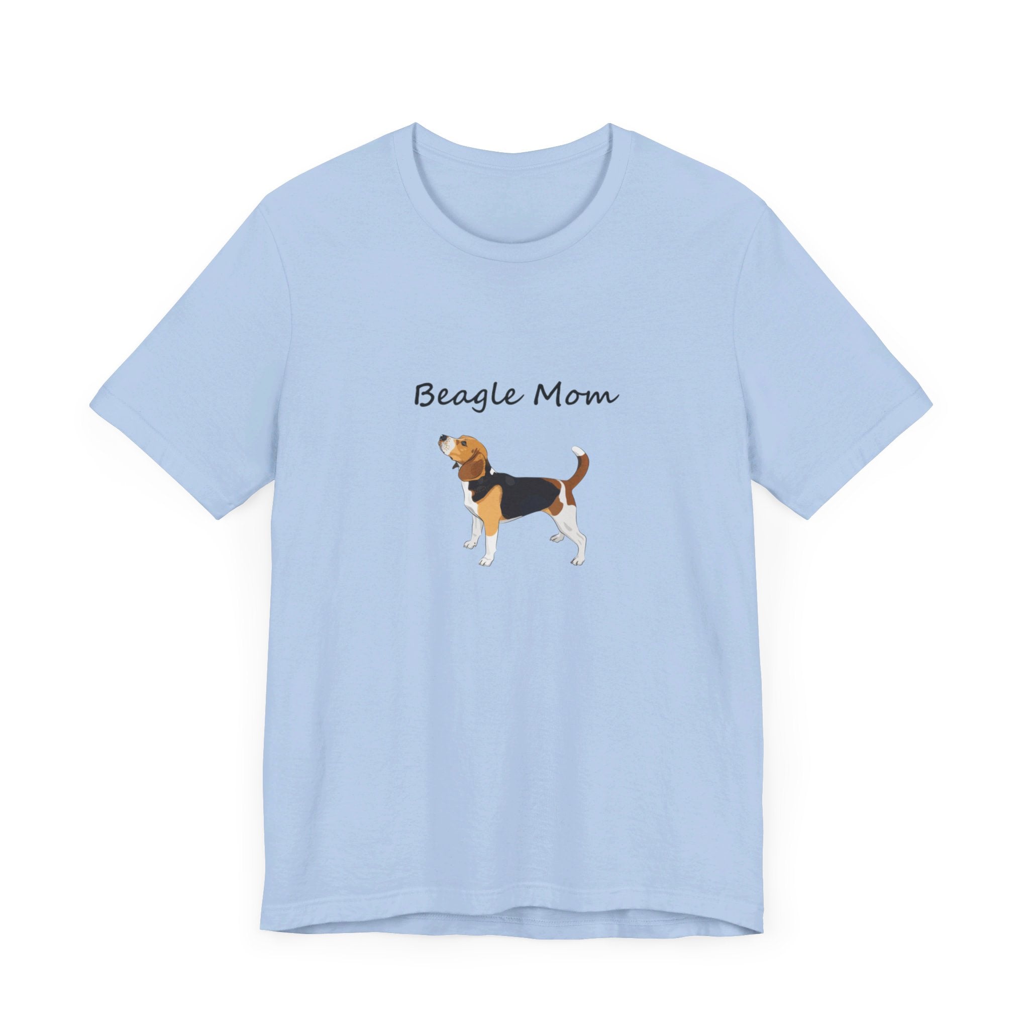 Beagle Mom Short Sleeve Tee, Gift for Her, Bella Canvas 3001, Dog Mom Shirt, Dog Lover Gift, Birthday Gift, Dog Mom Gift, Pet Owner Shirt