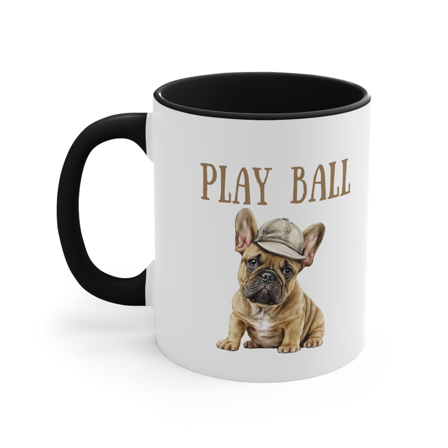 Play Ball with Frenchie Lover Multi-Color Coffee Mug for Dog Lovers