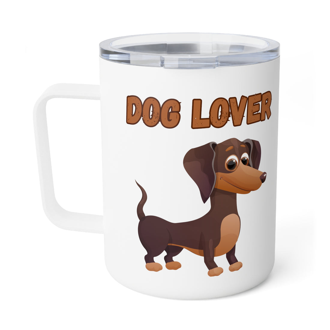 Dachshund Dog Lover Insulated Coffee Mug, 10oz  for hot and cold drinks