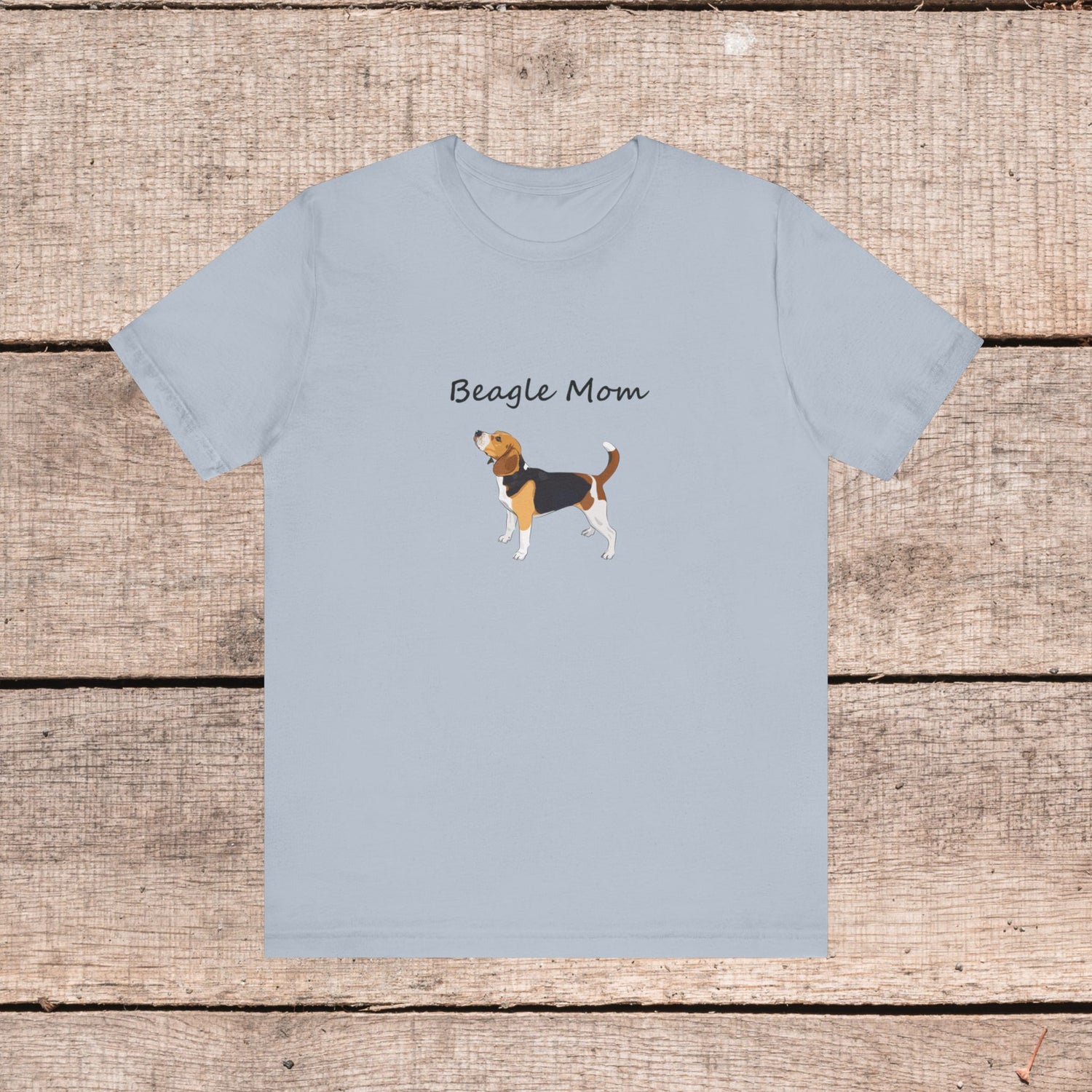 Beagle Mom Short Sleeve Tee, Gift for Her, Bella Canvas 3001, Dog Mom Shirt, Dog Lover Gift, Birthday Gift, Dog Mom Gift, Pet Owner Shirt