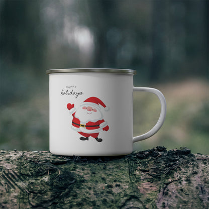 Happy Holiays Santa Hot Cocoa Mug