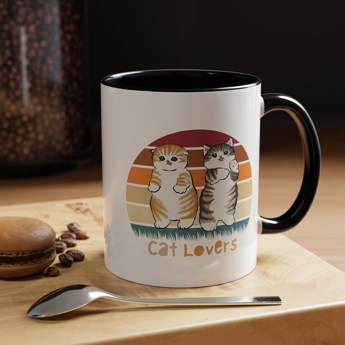 Cat Lovers Classic Ceramic Coffee Mug, 11oz Multi Colors for Cat Lovers