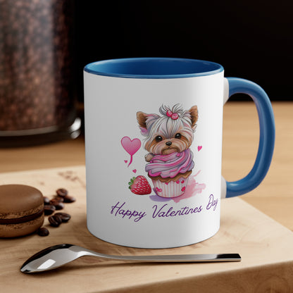 Happy Valentines Day Corgi Coffee Mug, 11oz Multi Colors