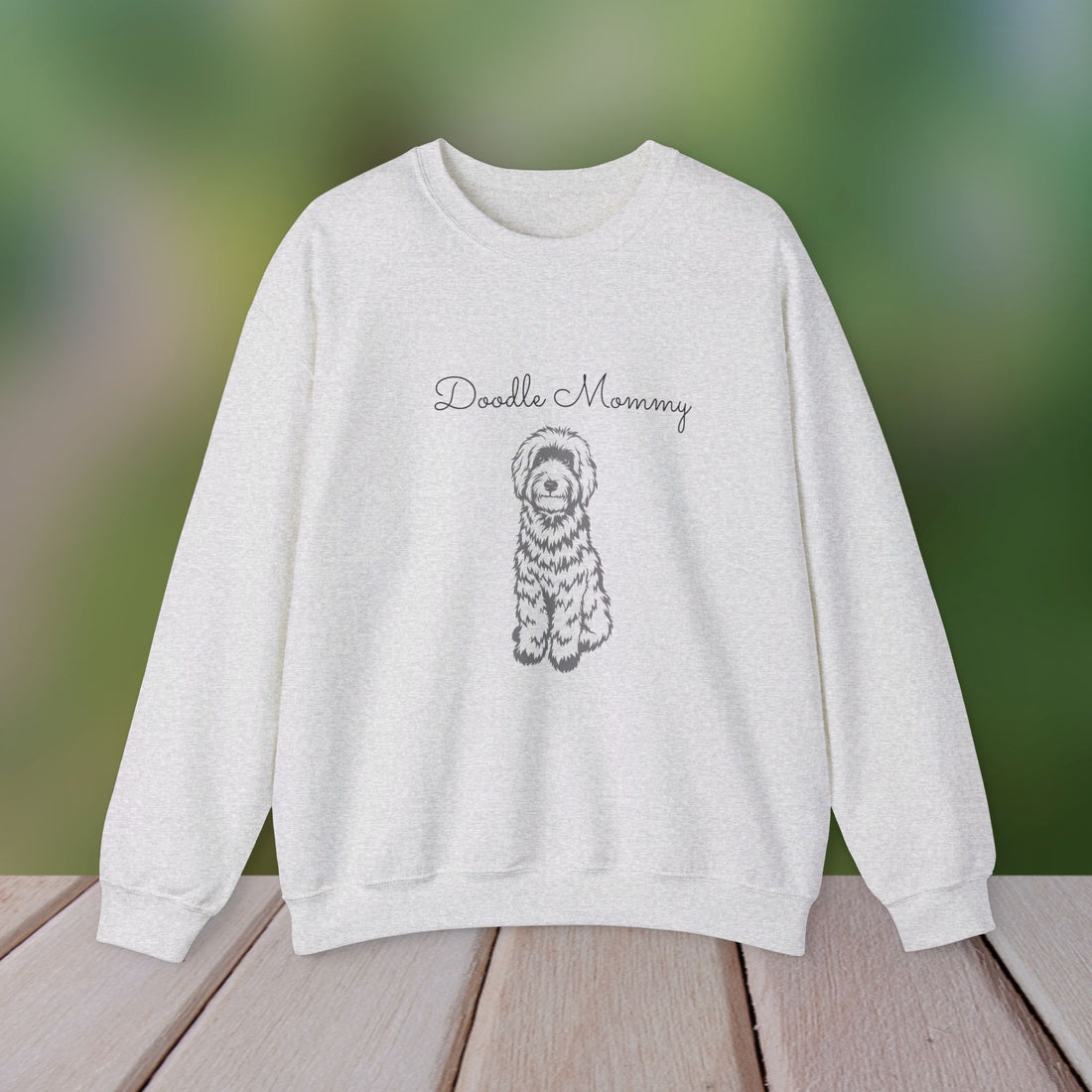 Cute Doodle Mommy Sweatshirt - Comfy Crewneck Gift for Dog Moms &amp; Doodle Lovers